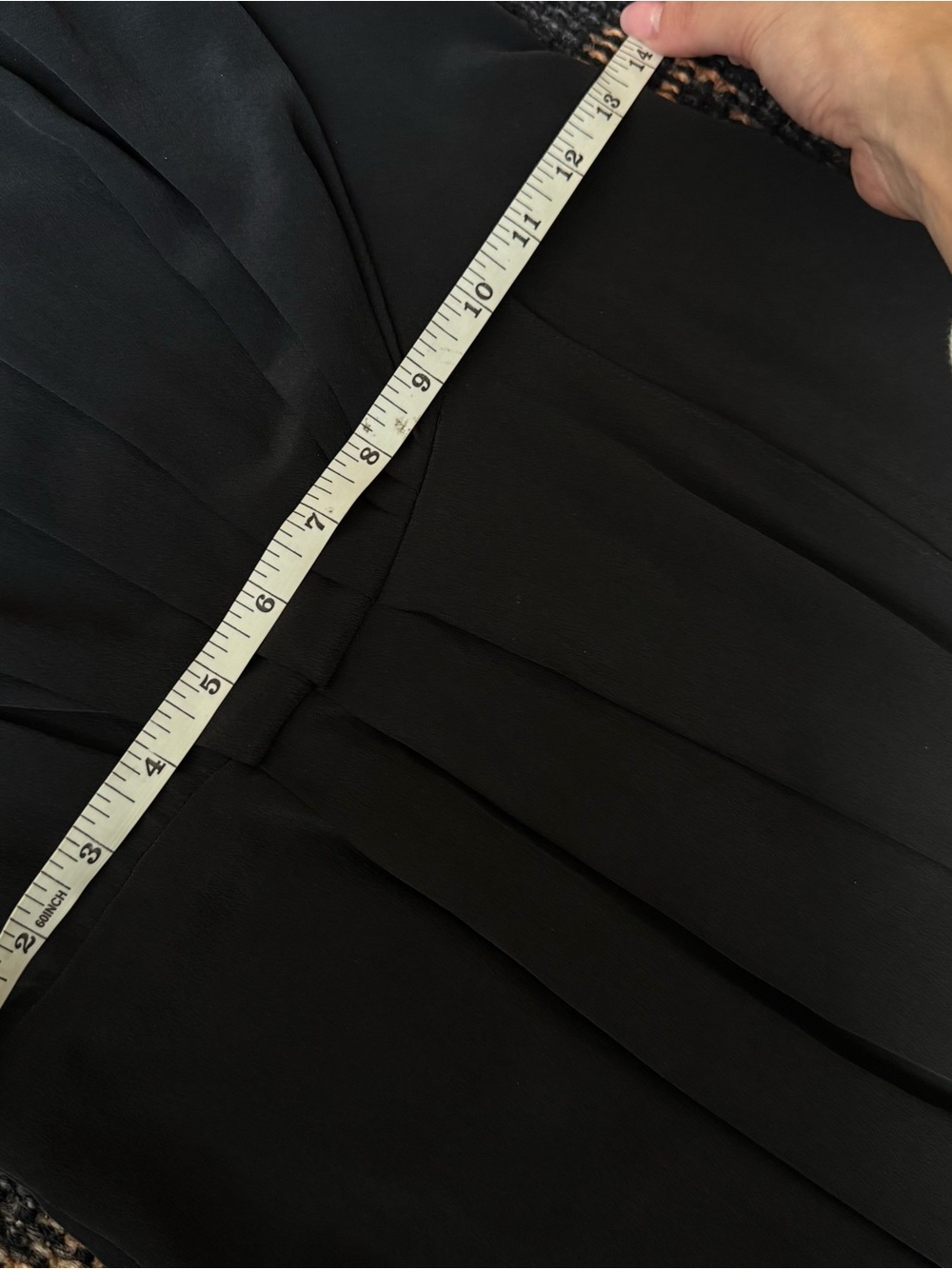 L'AGENCE Black Asymmetrical Pleated silk Dress size 2 - Picture 6 of 10